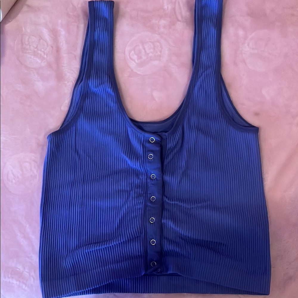 Rue21 Royal Blue Ribbed Tank Top